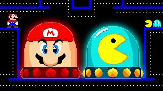 Can Mario Collect The Ultimate MARIO - PACMAN Switches in New Super Mario Bros. Wii?..