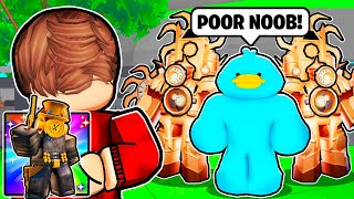 I Pretended To Be A NOOB, Then Showed Him My EXCLUSIVE CLOCKWOMAN (Toilet Tower Defense)