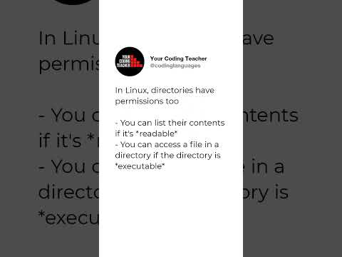 In Linux, directories