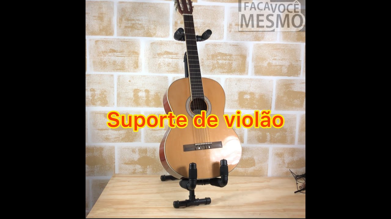 Como fazer um suporte para violão de PVC!