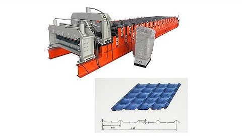Double layer roll forming machine | double glazed tile making machine sell to Pakistan