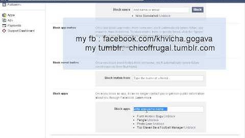 How to block apps and games on facebook . it