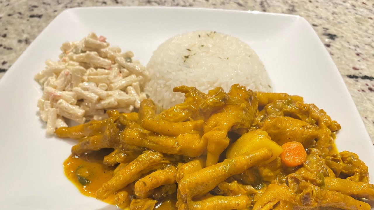 How to cook the best curry chicken foot Jamaican style YouTube