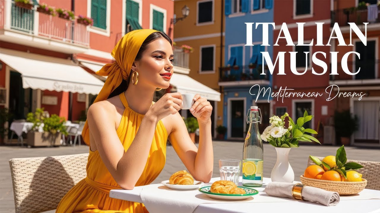 🎶 Italian Vibes & Mediterranean Dreams Music 🎶 2+ Hours Relaxing Amalfi Coast & Lake Como Scenery