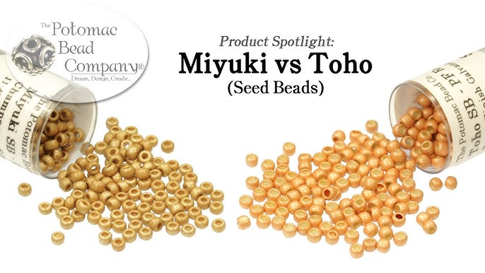 What difference does a bead make? Miyuki Delica, Seed and Toho Aiko beaded  circles compared. 