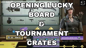 Opening Tournament Crate CODM | 200 Lucky Board Spine COD Mobile