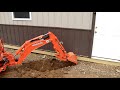 #956 Little Backhoe, Long Trench, Hard Digging, Kubota BX 23S