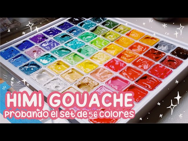 🎨 GOUACHE HIMI 56 COLORES  UNBOXING Y REVIEW 🎨 