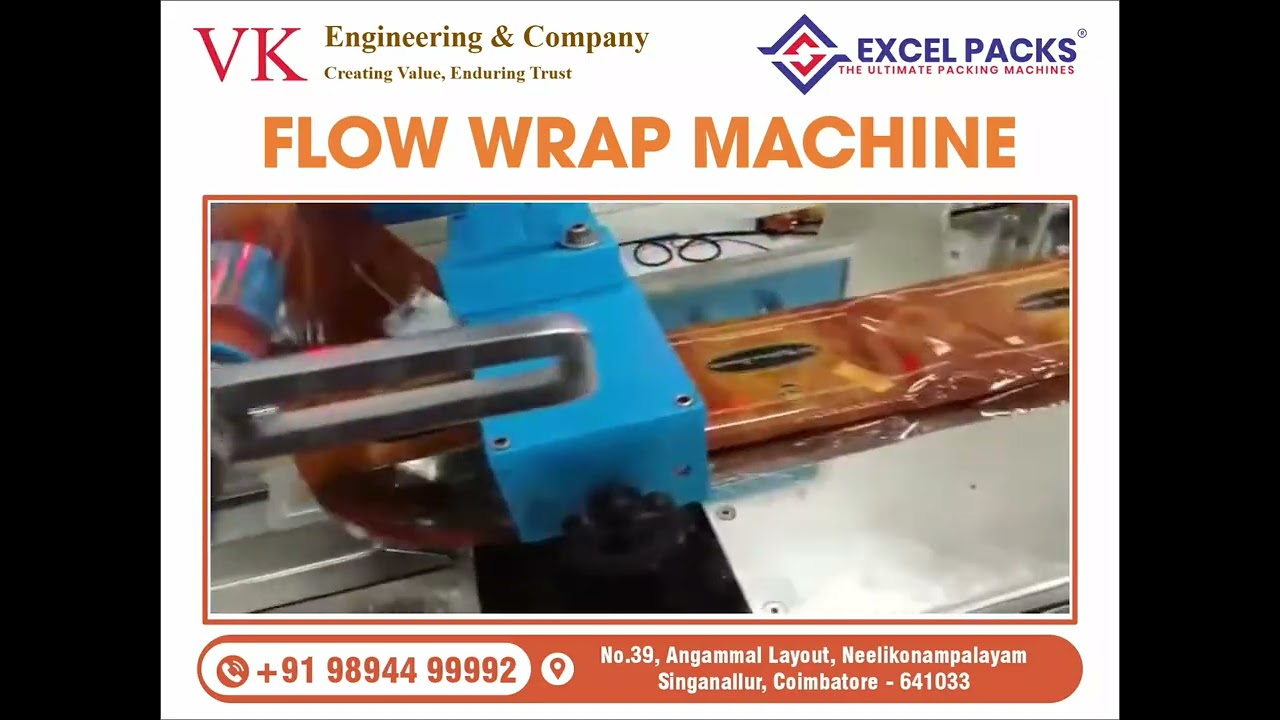 Sweet box packaging made easy with our Flow Wrap Machine by V K Engineering and Company