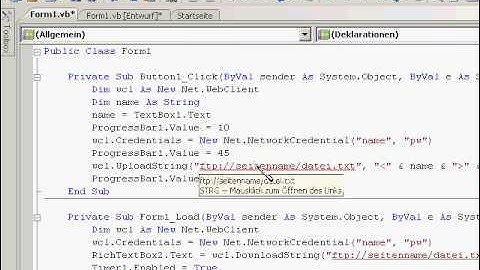 -Tutorial-  FTP Chat mit Visual Basic programmieren