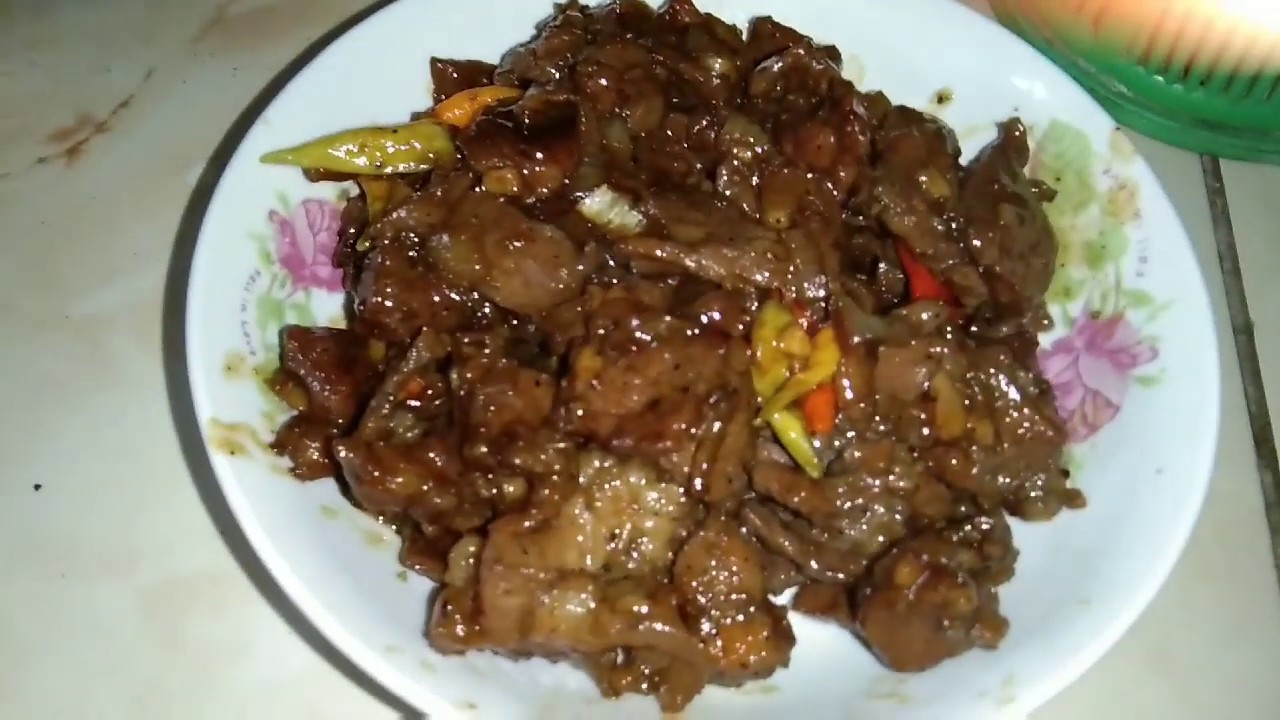 Resep Daging Sapi Bumbu Lada Hitam YouTube