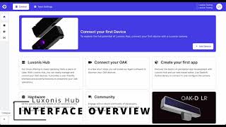 Luxonis Hub Interface Overview