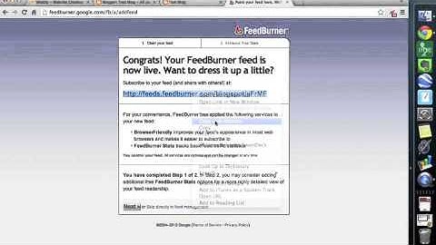 Set up a blog feed in weebly