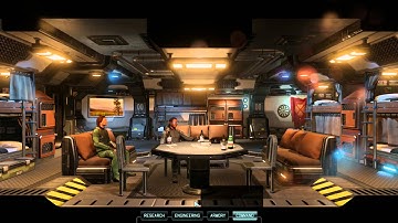 XCOM 2 - Avenger: Living Quarters Tour (Personnel List) Information Gameplay Sequence