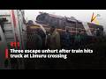 Three escape unhurt after train hits truck at Limuru crossing