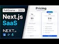 Build a complete saas platform with nextjs 13 react prisma trpc tailwind  full course 2023