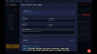 WolfStack: Create an LXC Container (Every Option Explained)