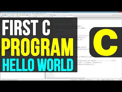 C language First program in Hello World print | #codebox #coding #codebox #clanguage