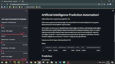 Diabetes Prediction with Streamlit
