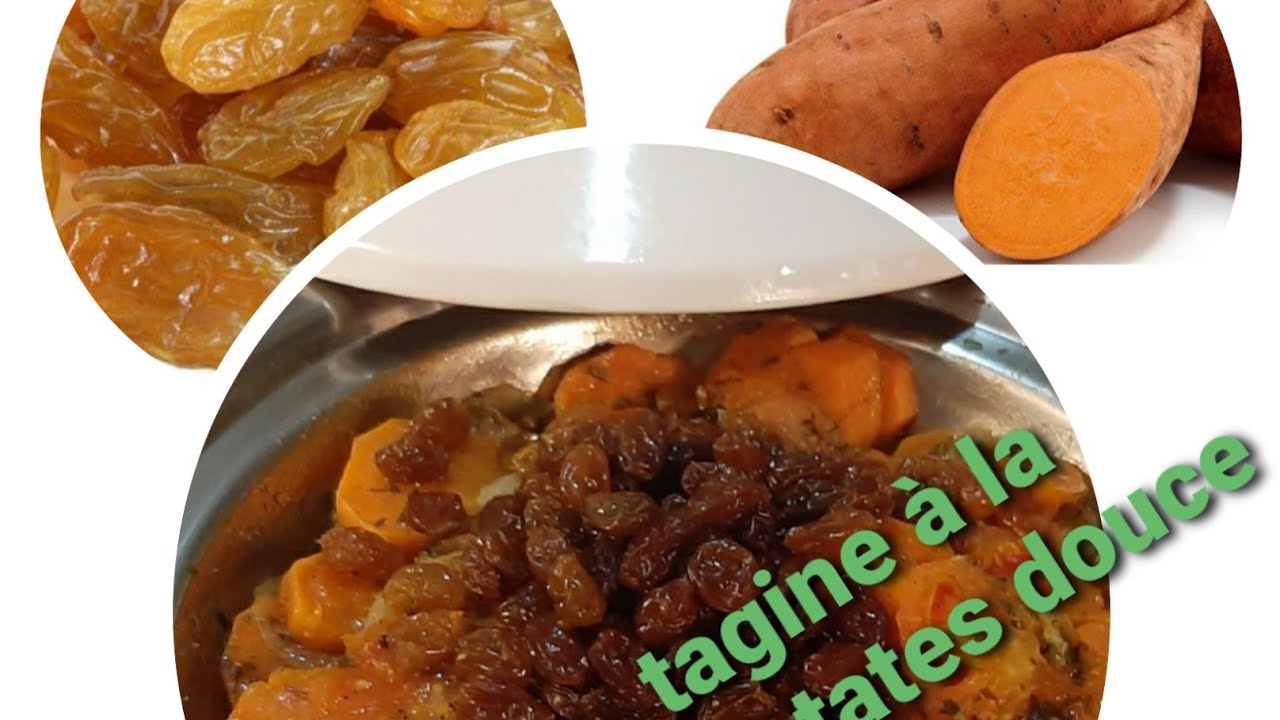 Tagine végétarien à la patate douce et raisins secs