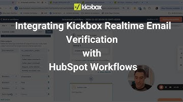 Integrating Kickbox Realtime Email Verification with HubSpot Workflows