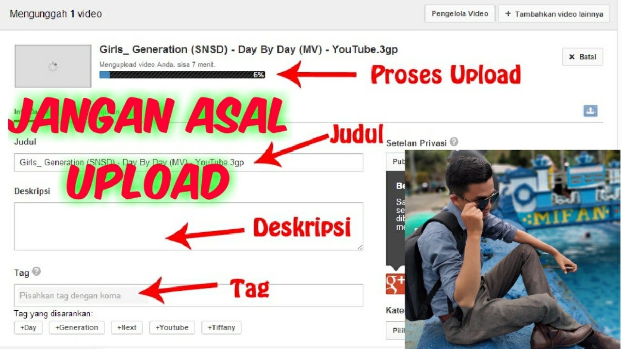 Cara upload Vidio Youtube yang benar supaya tampil di Beranda [Tutorial