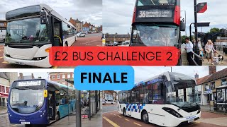 £2 UK BUS CHALLENGE 2 - How far can we get from London by BUS ONLY? Part 4