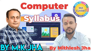 COMPUTER COURSE SYLLABUS | MITHLESH JHA SIR | By M. K. Jha #MKJha #JhaClasses #Maths