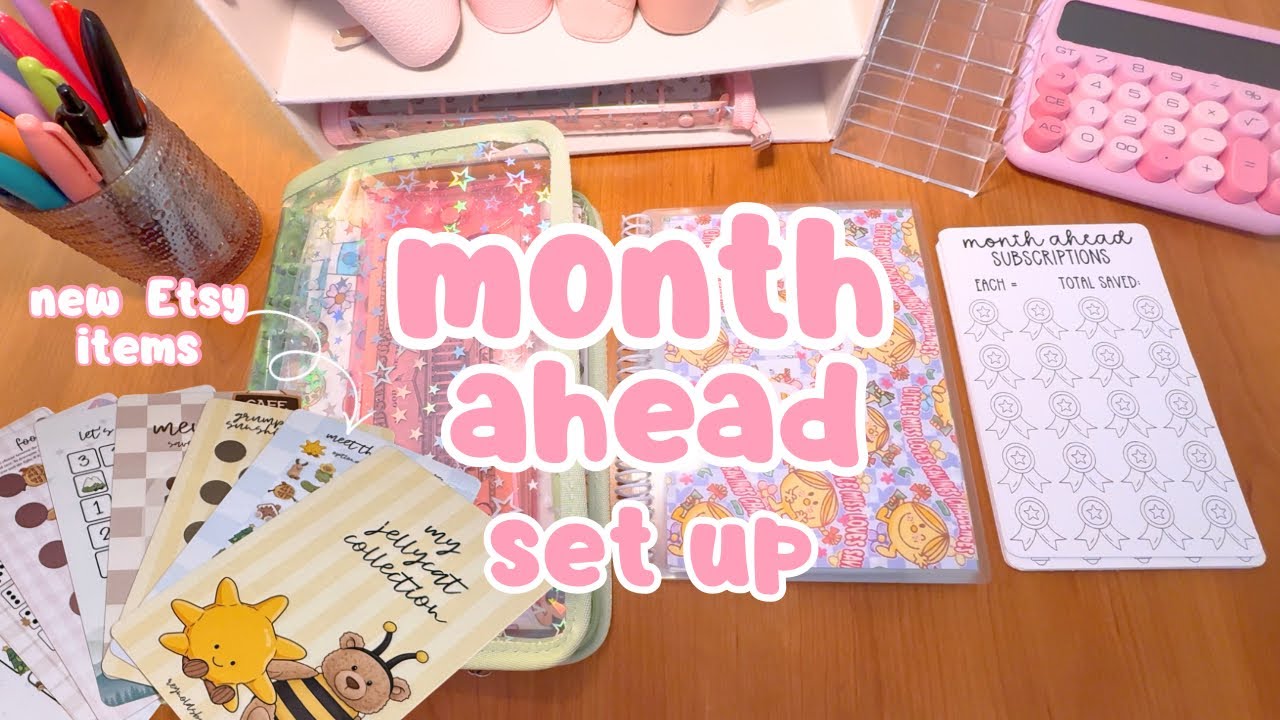 set up my month ahead binder with me + new Etsy items in the shop