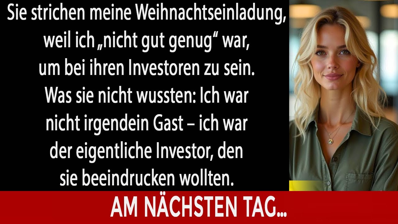 Sie strichen meine Weihnachtseinladung – eine Unterschrift, und ihr Millionen-Traum zerplatzte.