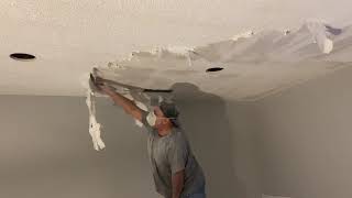 Como Remover Popcorn ceiling que ya Fue Pintado