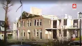 Historische Gevel Rozenburcht In Boskoop Omgewaaid