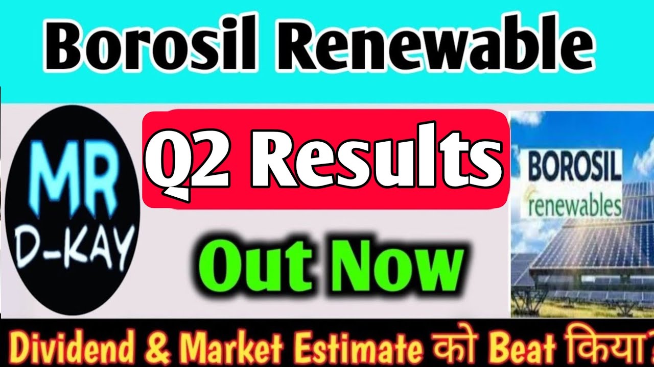 Borosil Renewables Q2 Results 2026 | Borosil Renewables share latest news | Borosil Renewables Q2