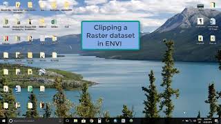 Extracting or clipping raster datasets by using ENVI 5.3