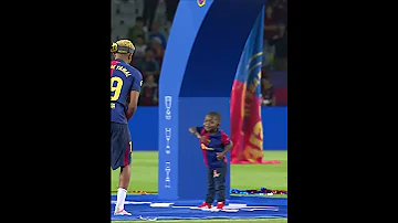 Lamine Yamal Little Brother Dance To Y Que Fue After La Liga Win Viral Barça Moment Shorts 