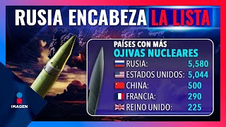 Países con más ojivas nucleares; Rusia encabeza la lista | Noticias con Francisco Zea