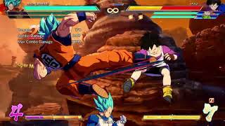 Blue Goku corner to corne carry with oki setup