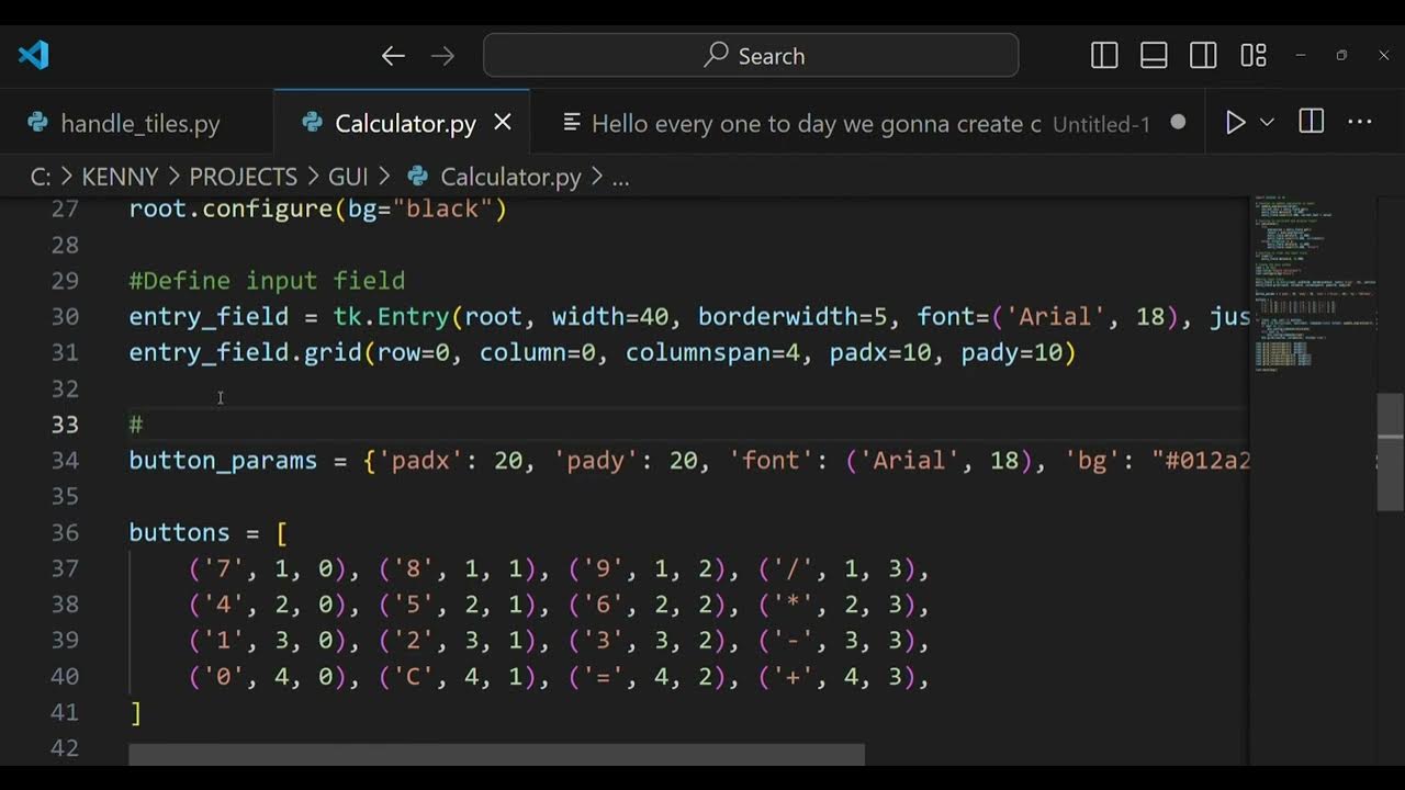 #1 python project: Create a simple calculator with graphical user ...