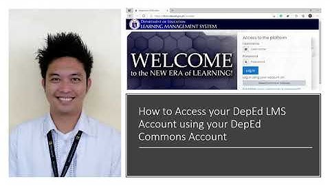 How to access your DepEd LMS Account using your DepEd Commons Account