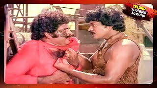 Chiranjeevi Blockbuster Telugu Movie Action Scenes | Telugu Movie Action Scenes |TeluguThunderAction