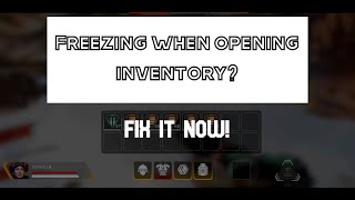 FIXED! - OPENING INVENTORY FREEZING/STUTTERING (+ death box & ESC)