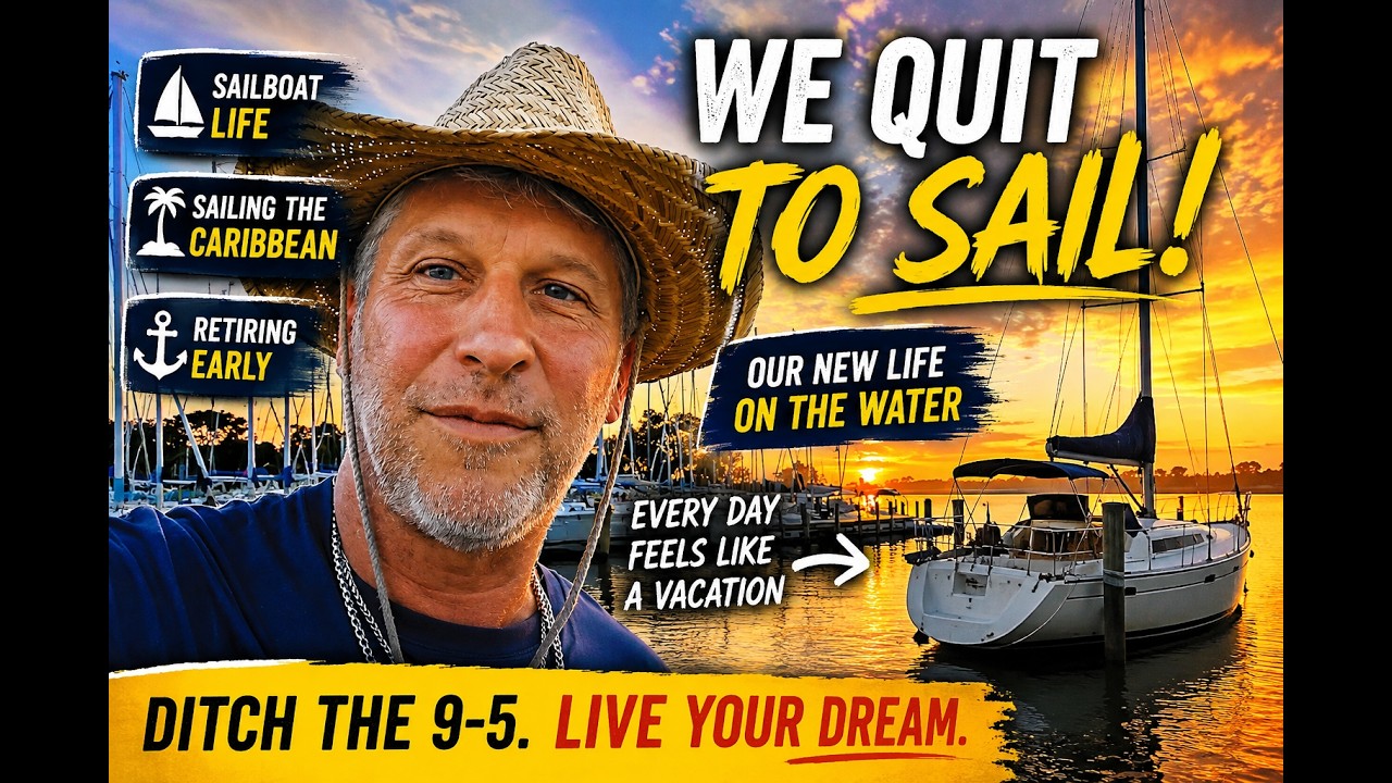 ⁣We Quit Work to Sail! ⛵ Retiring Early, Living on a Sailboat & Sailing the Caribbean
