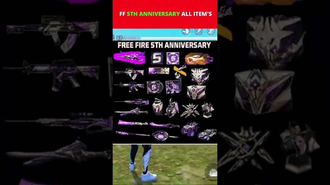 Free Fire New Upcoming OB 35 Update All Items & Bundles Leaks | 5th Anniversary All Rewards 2022