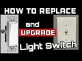 How to Wire or Replace a Light Switch / Dimmer / Upgrade Toggle to Rocker / ENERLITES LEVITON