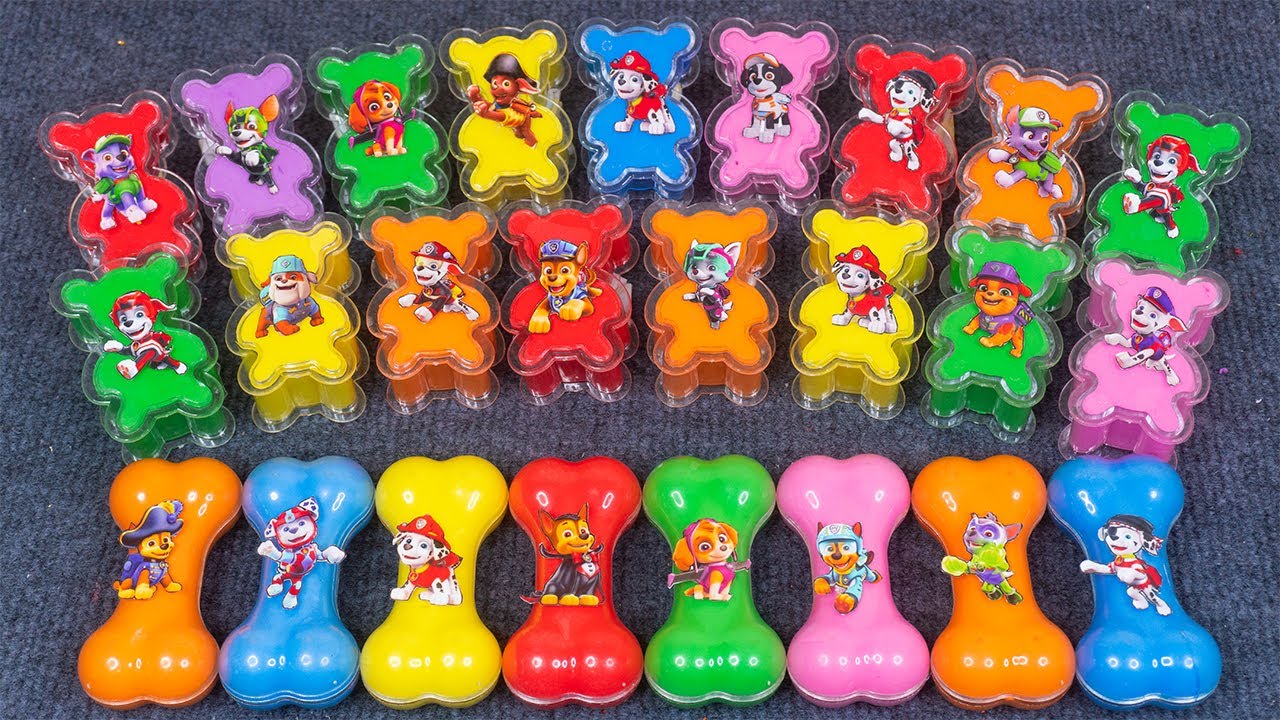 Paw Patrol ASMR Slime Bone Moments! Skye, Ryder, Chase, Marshall & More Fun! 🌈