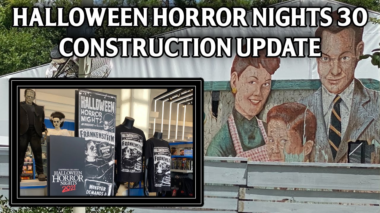 Halloween Horror Nights 30 Construction Update #1 | Facade Work, New Merchandise & More