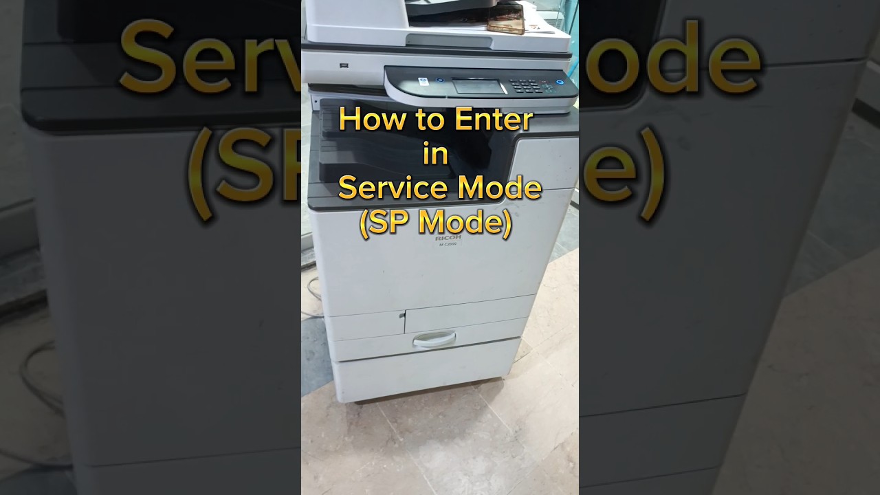 Ricoh M C2000 How to Enter into Service Mode or SP Mode 
