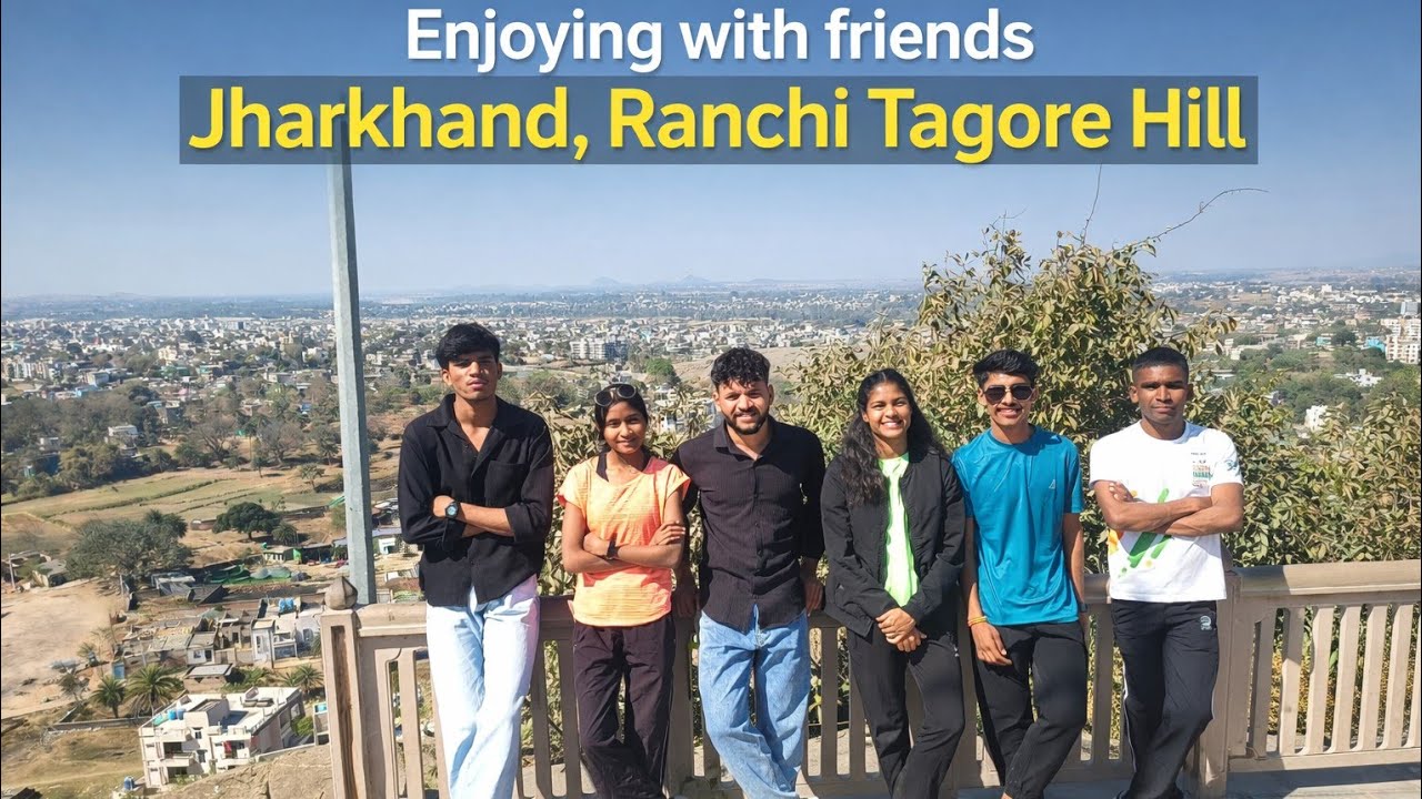 Enjoying Tagore hills Ranchi Jharkhand.  