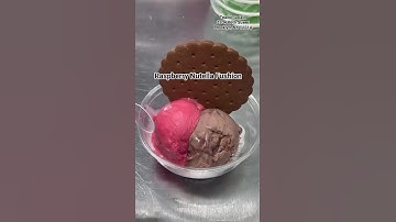 Raspberry Nutella fusion off menu #gelato #tealbo #sorbetto