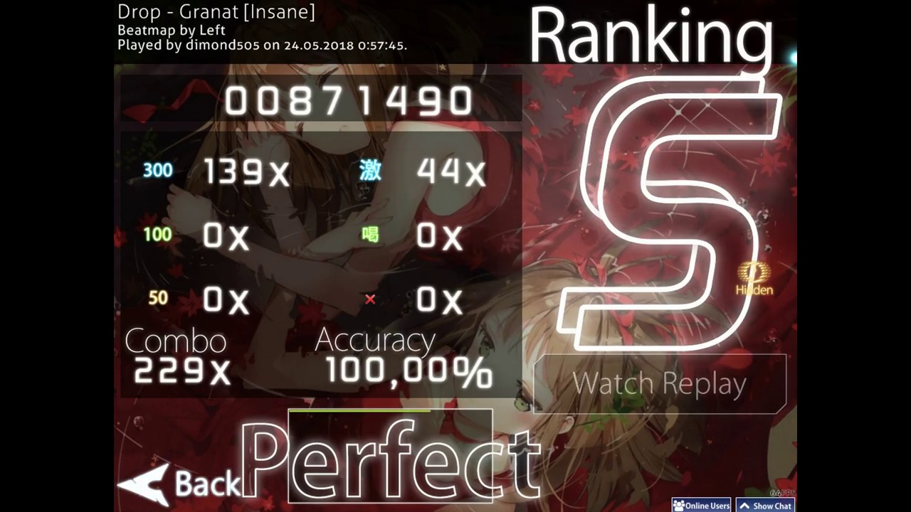 Drop - Granat HIDDEN | OSU! | 100% + 92pp